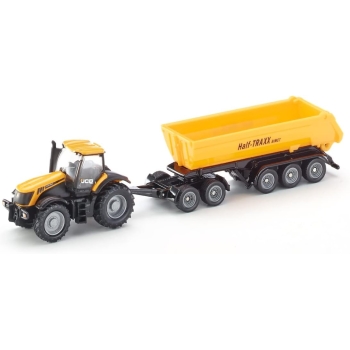 Traktor z wózkiem i wywrotką model metalowy SIKU S1858